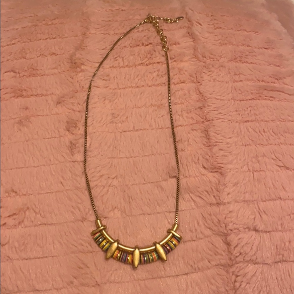 Stella & Dot | Gold Rainbow Wanderer Necklace - image 1